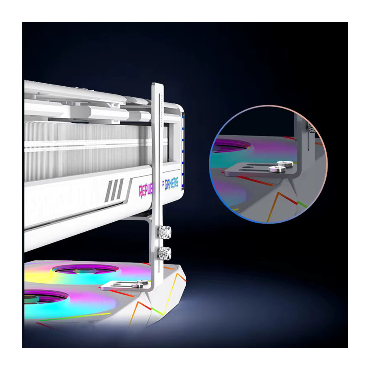 RGEEK Grafikkartenhalter aus Metall in Schwarz zur Stabilisierung deiner GPU - Bild 3
