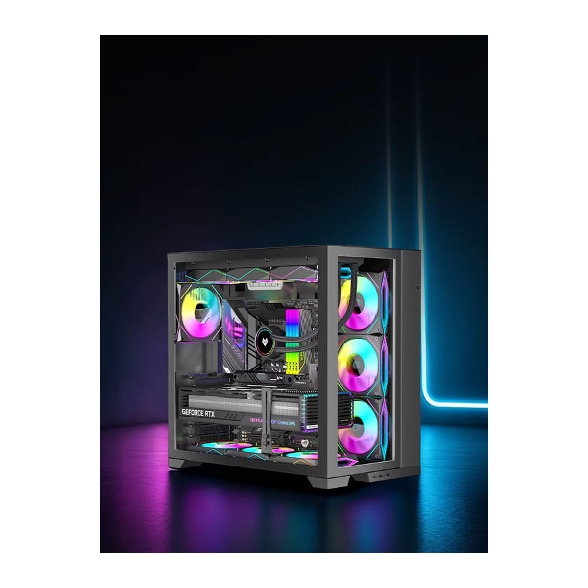 RGEEK Grafikkartenhalter aus Metall in Schwarz zur Stabilisierung deiner GPU - Bild 5