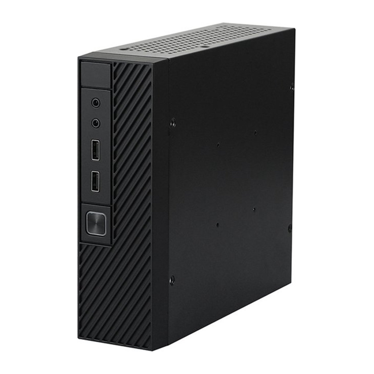 RGEEK ITX M06 Mini-Desktop-Gehäuse in Schwarz, minimalistisches Computergehäuse mit Unterstützung für 2,5 Zoll Festplatten und 17 x 17 cm Motherboard - Bild 1