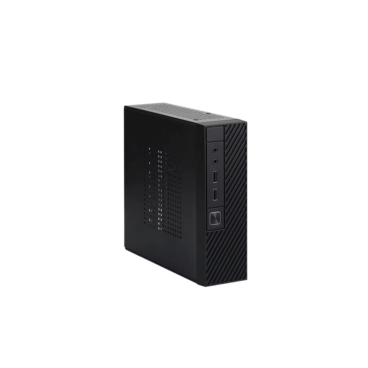 RGEEK ITX M06 Mini-Desktop-Gehäuse in Schwarz, minimalistisches Computergehäuse mit Unterstützung für 2,5 Zoll Festplatten und 17 x 17 cm Motherboard - Bild 7