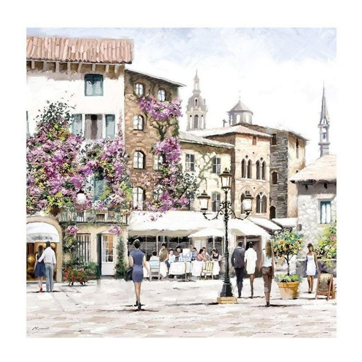 Richard Macneil Sunshine Square Print auf Papier, mehrfarbig, 40 x 40 cm - Bild 1