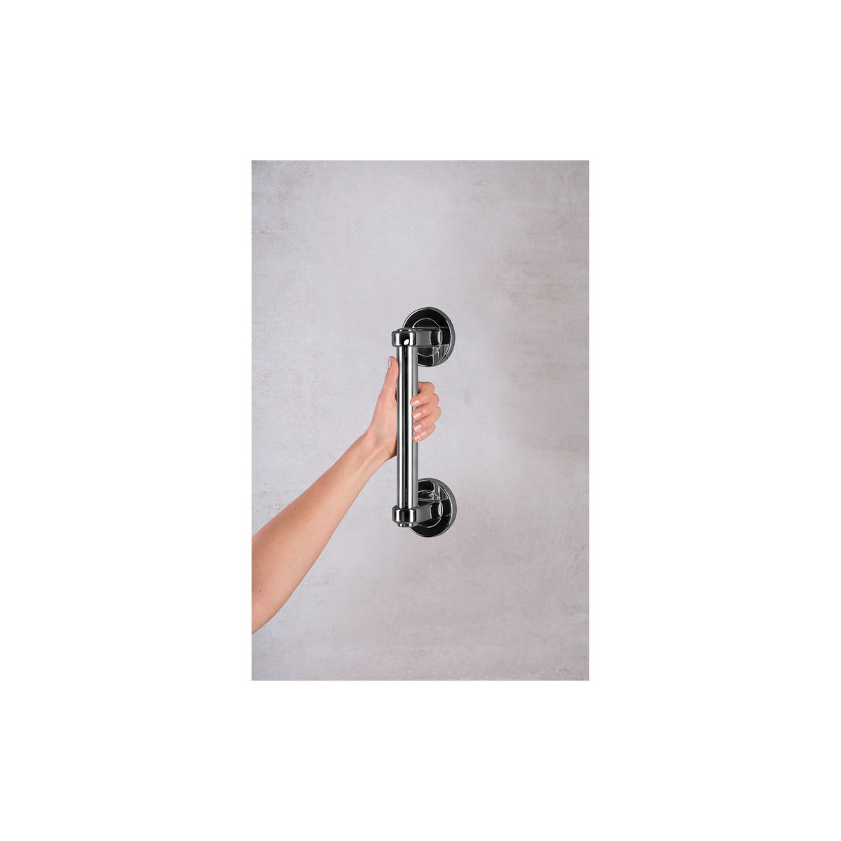 RIDDER Haltegriff Pro ergonomisch aus Metall in Chromfarben glänzend, Länge: 30 cm - Bild 2