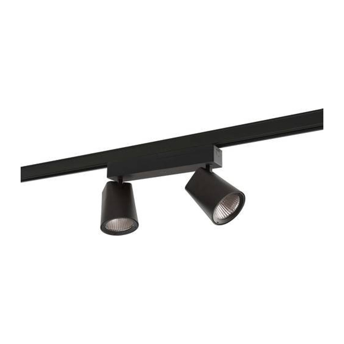RIDI Hochvolt-Schienensystem-Leuchte LED in Schwarz, Warmweiß, Modernes Design - Bild 1