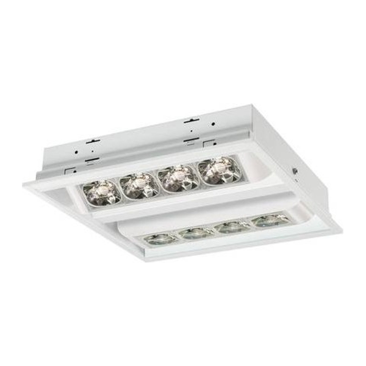 RIDI LED-Einbauleuchte Einbaustrahler in Weiß mit 102W und warmweißem Licht - Bild 1