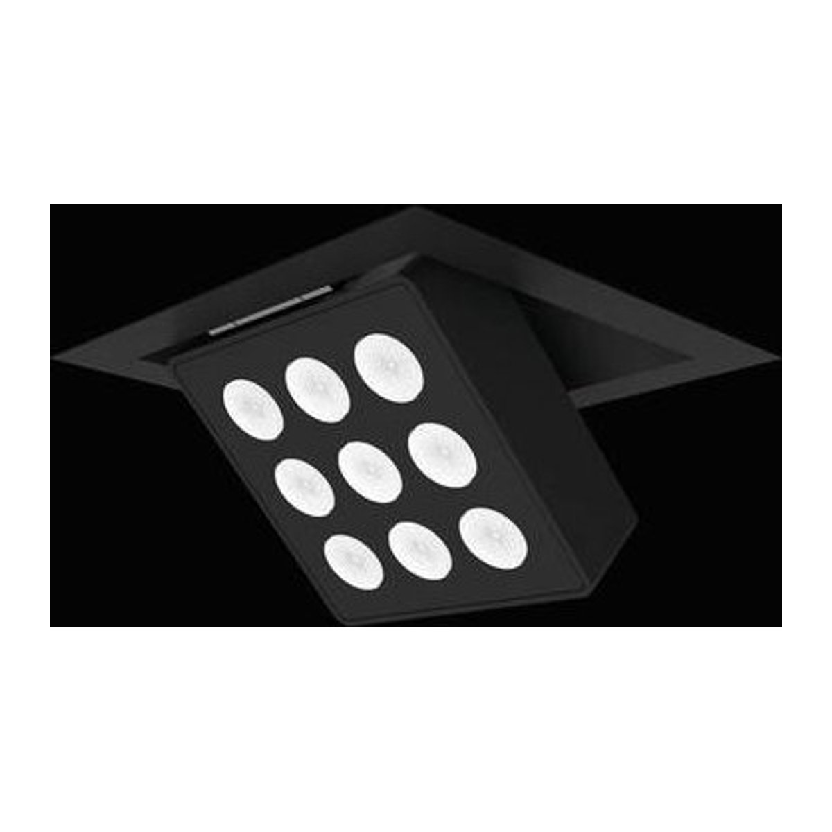 RIDI LED-Einbauleuchte Einbaustrahler Schwarz 27W Warmweiß - Bild 1