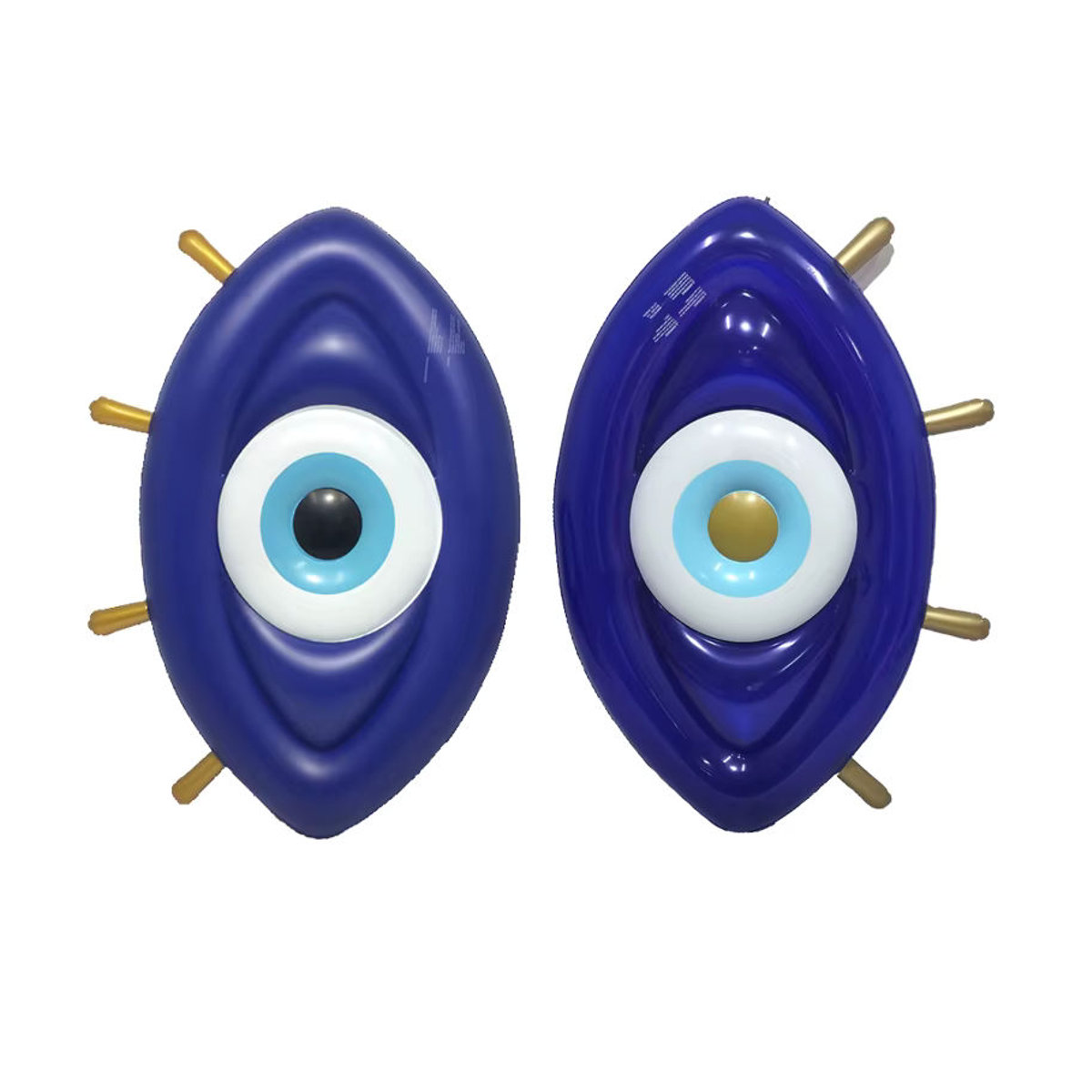 Riesige aufblasbare Augapfel Pool Float Liege im griechischen Auge Design als Schwimmmatratze für Strand und Pool - Bild 5