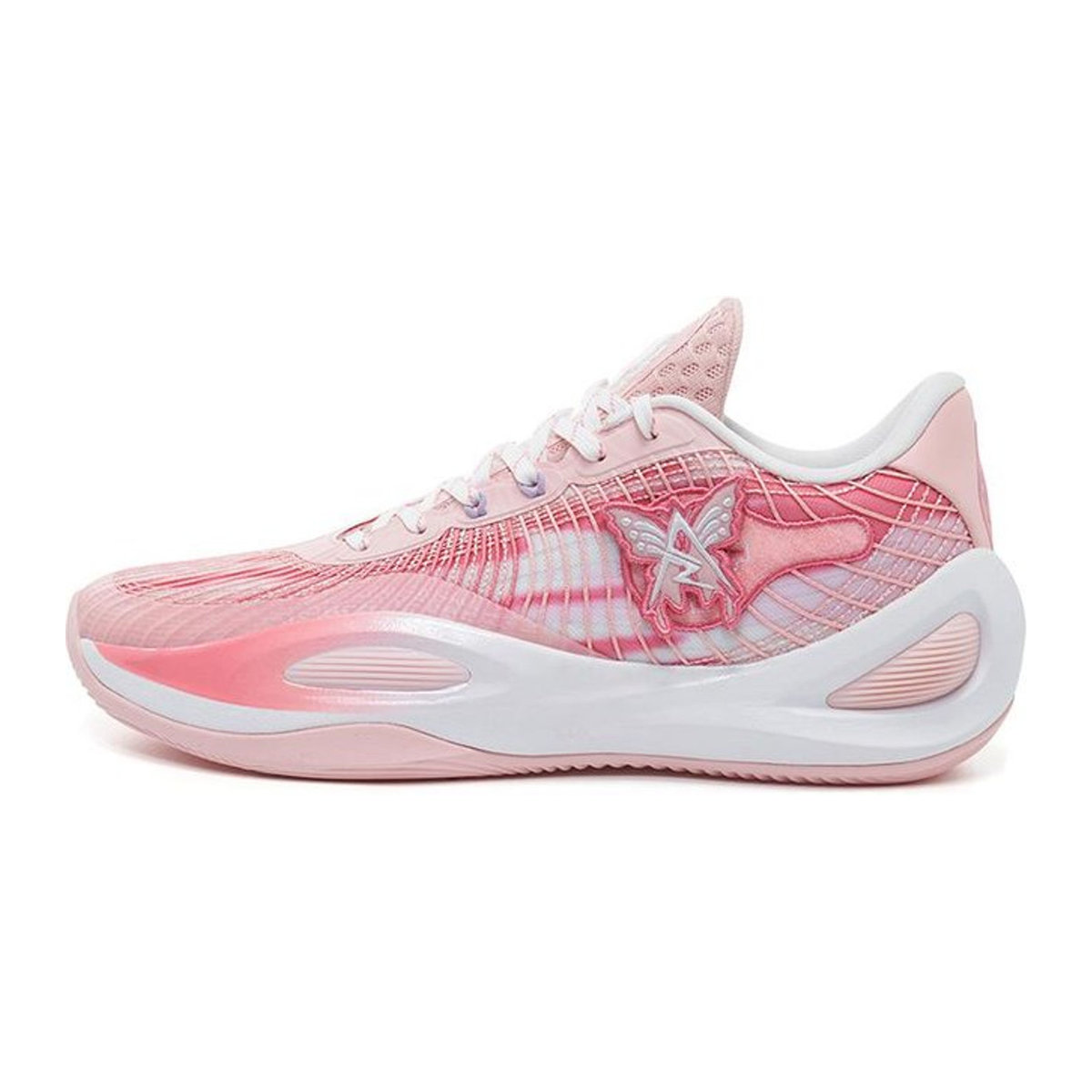 Rigorer Unisex Sneaker AR1 in Rosa und Weiß mit abstraktem Design - Bild 1