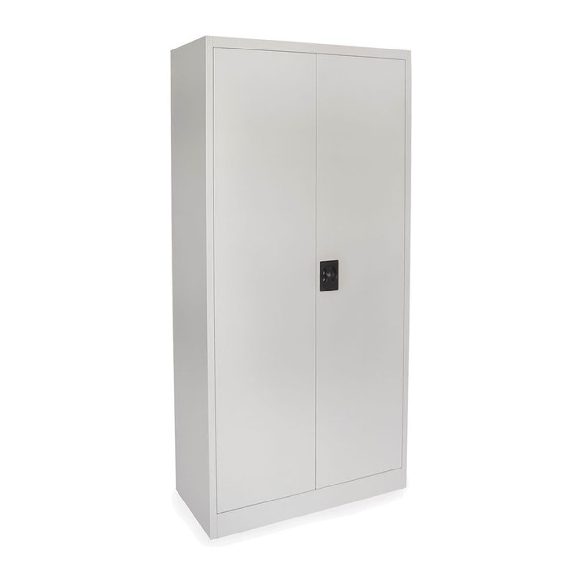 RIKTA Metallschrank Aktenschrank aus Stahl mit Drehtüren und 4 Einlegeböden, Grau, B/T/H: 80 x 40 x 168 cm - Bild 1