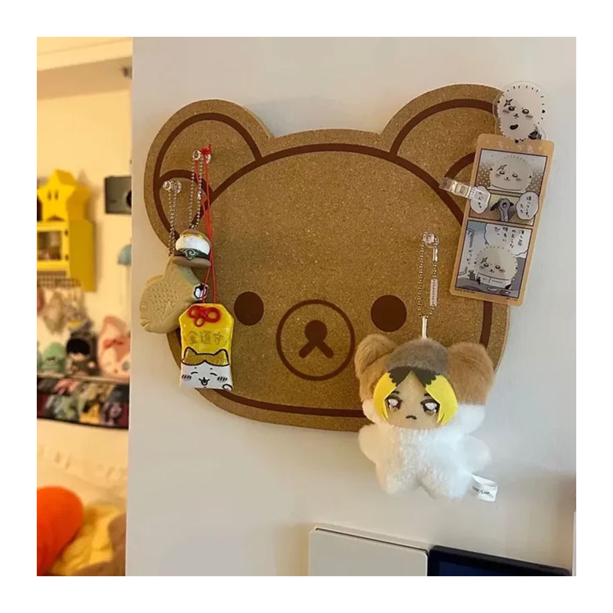 Rilakkuma Filztafel in Braun als Wanddekoration mit Tier-Motiv - Bild 1