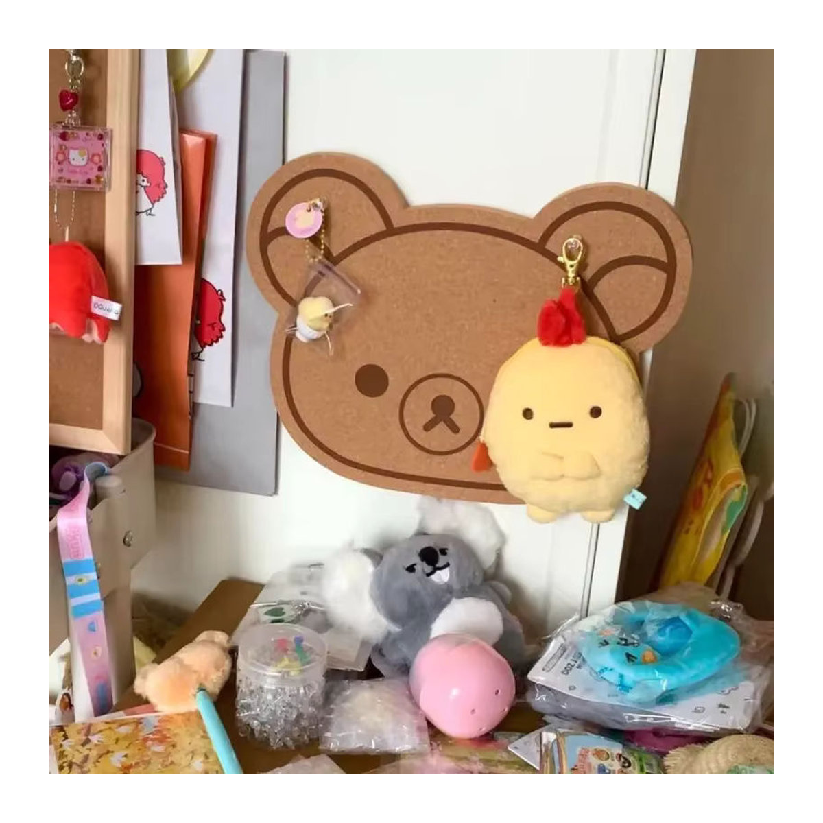 Rilakkuma Filztafel in Braun als Wanddekoration mit Tier-Motiv - Bild 3