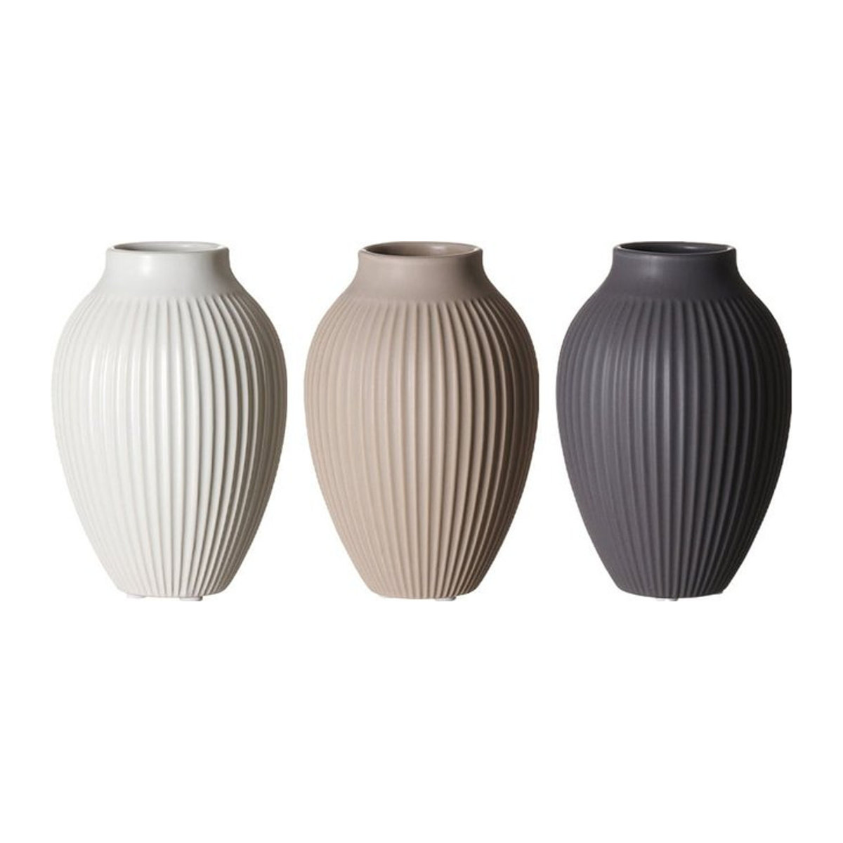 Ritzenhoff & Breker Keramik Vasen Alsta Set, gestreift, mehrfarbig, Höhe: 15 cm - Bild 1