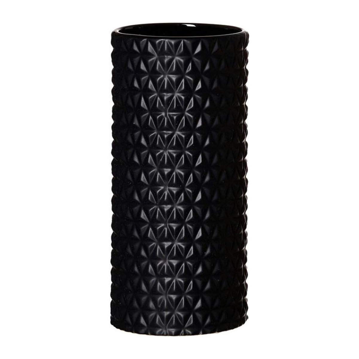 Ritzenhoff & Breker Keramikvase Raute in Schwarz, modern und geometrisch, Höhe: 25 cm - Bild 1