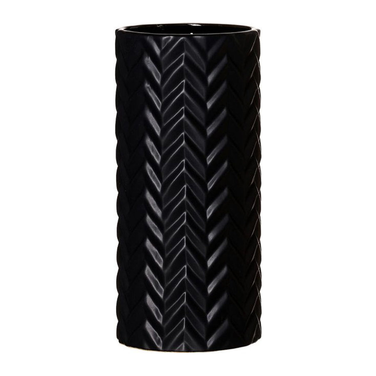 Ritzenhoff & Breker Keramikvase Zick Zack in Schwarz, modern und geometrisch, Höhe: 25 cm - Bild 1