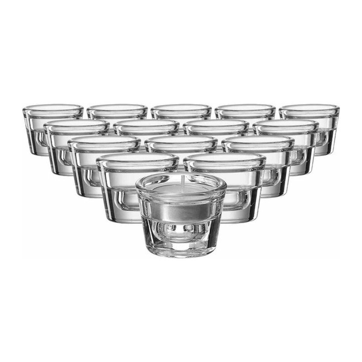 Ritzenhoff & Breker Lumi Teelichthalter aus Glas, transparent, 15er Set, Durchmesser: 6 cm - Bild 1