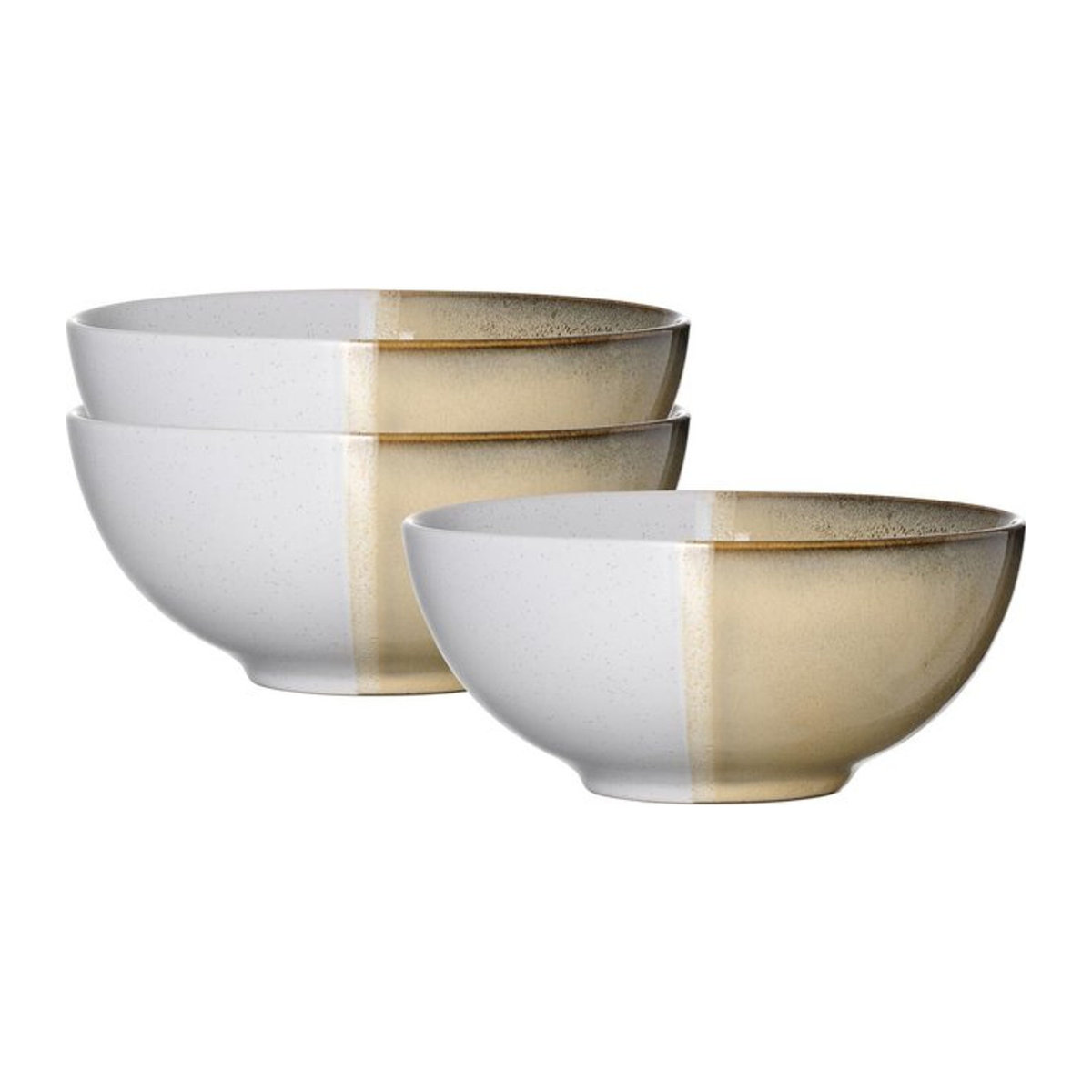 Ritzenhoff & Breker Poke Bowlschalen Tonala 3er Set aus Keramik mehrfarbig rund Durchmesser: 17,5 cm - Bild 1