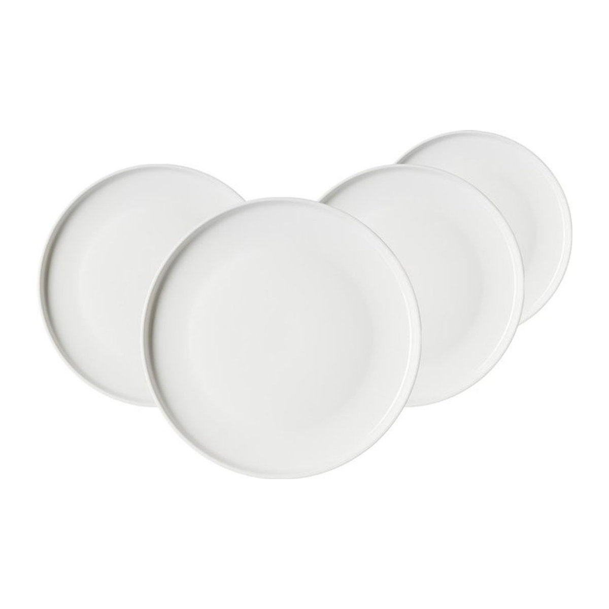 Ritzenhoff & Breker Servierplatten Kelly aus Keramik, weiß, rund, Durchmesser: 30 cm, 4er Set - Bild 1