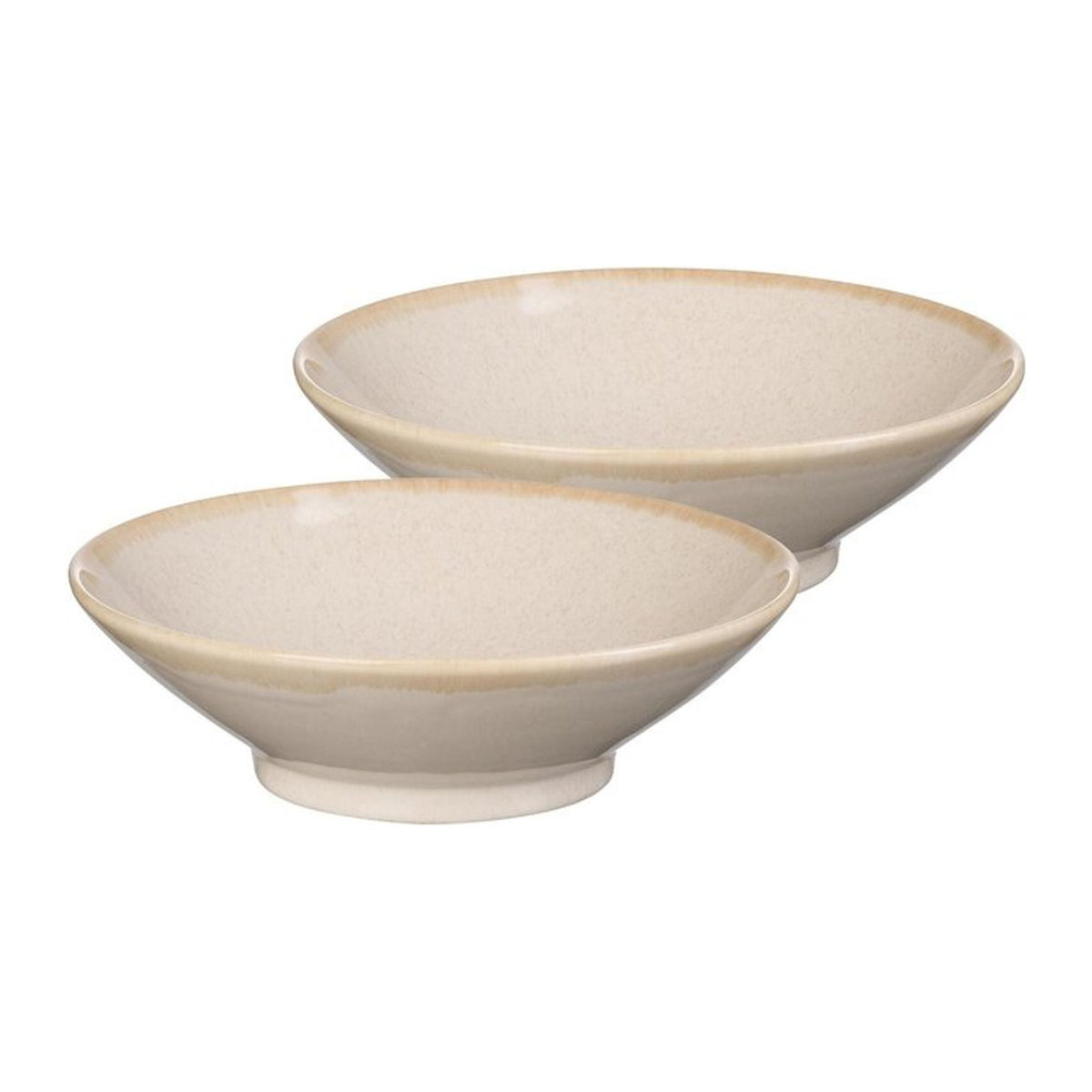 Ritzenhoff & Breker Servierschalen Sahara 2er Set aus Keramik in Beige, rund, Durchmesser: 24 cm - Bild 1