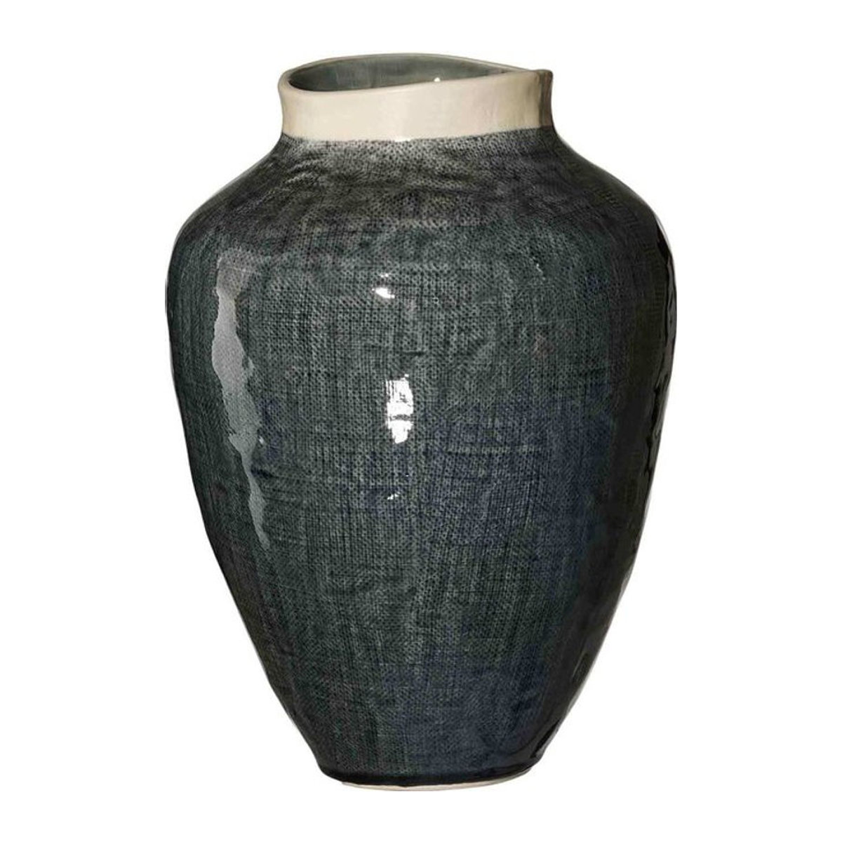 Ritzenhoff & Breker Vase Lucca aus Keramik in Grau und Blau, amphorenförmig, Höhe: 41 cm - Bild 1