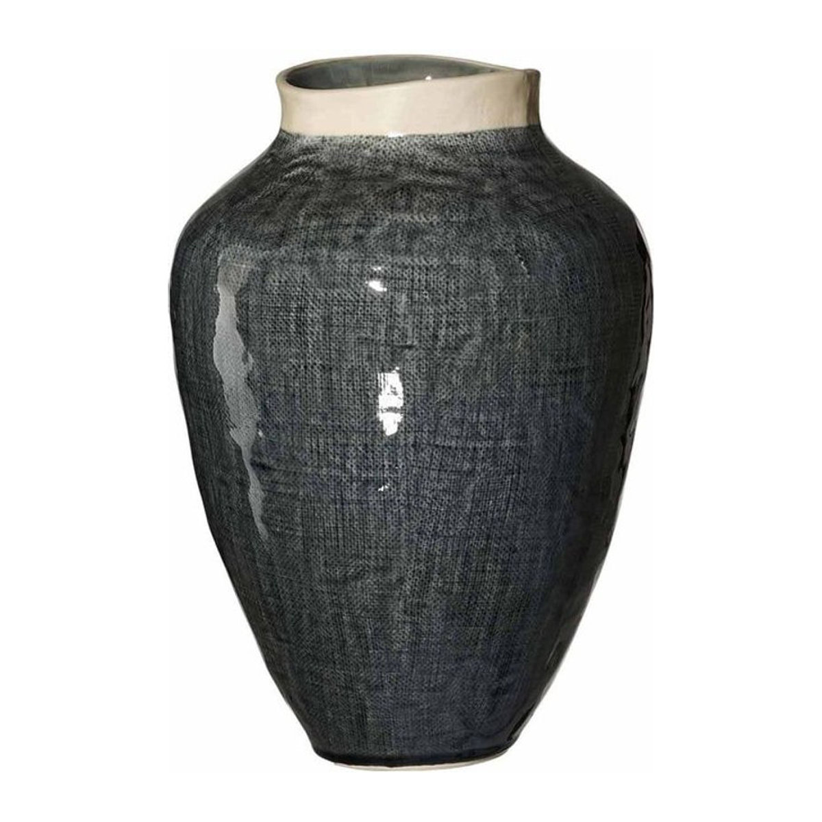 Ritzenhoff & Breker Vase Lucca in Grau, amphorenförmige Keramikvase für Schnittblumen, Höhe: 31 cm - Bild 1