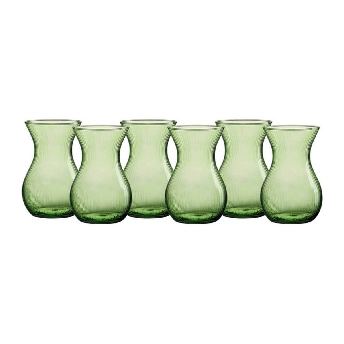 Ritzenhoff & Breker Vasen Rosalie aus Glas, Grün, 6er Set, Höhe: 18 cm - Bild 1