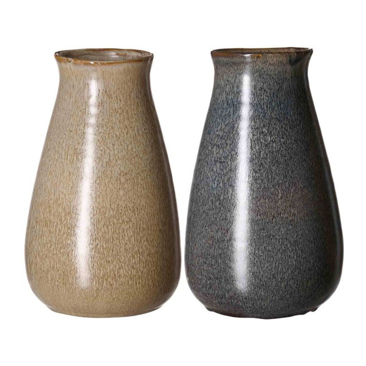 Ritzenhoff & Breker Vasen-Set Vigo 2er Set aus Glas und Keramik in Blau, Braun und Mehrfarbig, Höhe: 27 cm - Bild 1