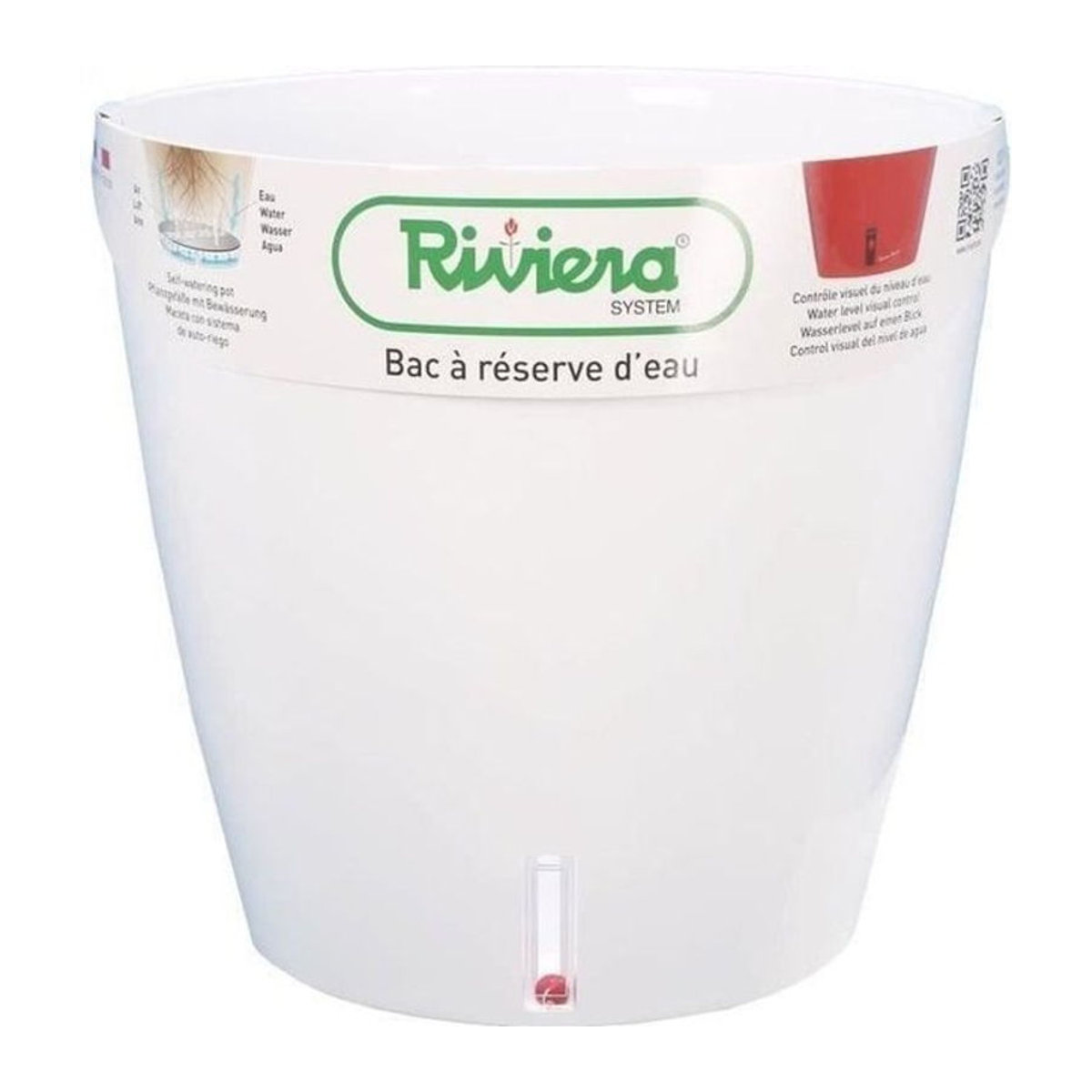RIVIERA RIVIERA Wasserauffangschale rund in Weiß, Durchmesser: 36 cm, Höhe: 33 cm - Bild 1