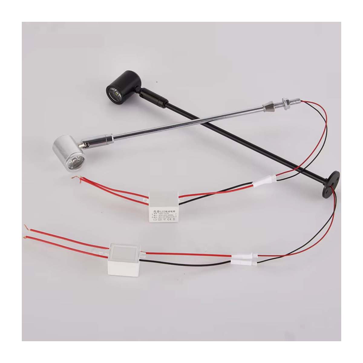 ROANJUNYH LED Mini Spot Vitrine Licht Schwarz, Dimmbarer DC12V LED Strahler für Ausstellungsdisplays und Schmuck, Oberfläche Montiert - Bild 3