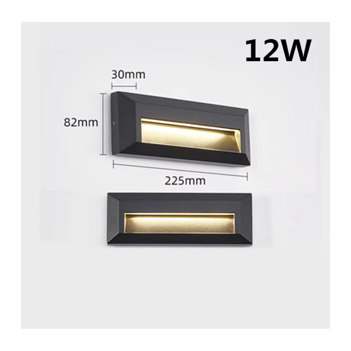 ROANJUNYH LED Wandleuchte Wasserdicht für Outdoor Treppen und Garten in Weiß oder Schwarz mit Kaltweißem Licht - Bild 6