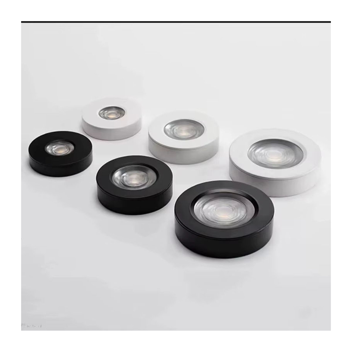 ROANJUNYH Ultradünne LED-Downlight-Deckenleuchte COB-Einbaustrahler in Weiß für Vitrinen- und Weinkabinettbeleuchtung - Bild 2