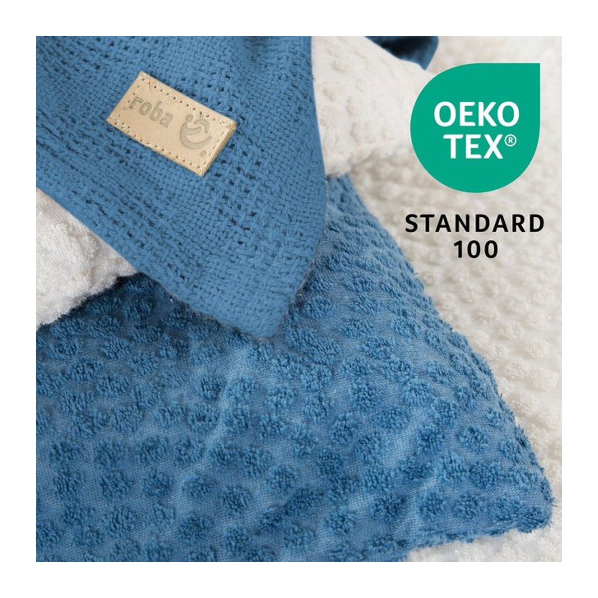 Roba Bettwäsche 2-teilig Seashells in Indigo Blau mit Reißverschluss - Bild 1