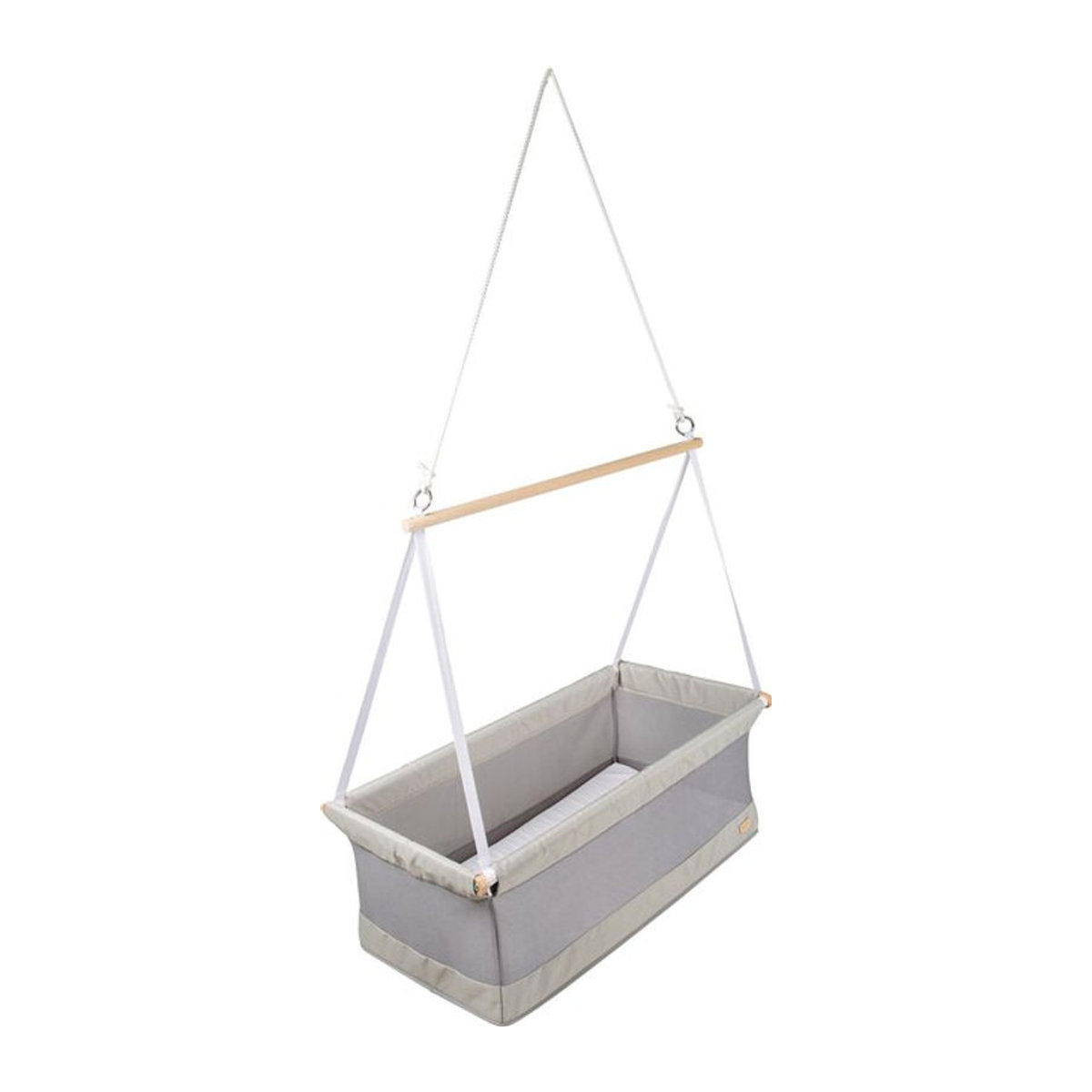 roba Hängebettchen Safe Asleep aus Holz in Grau, B/L: 48,5 x 91,5 cm - Bild 1