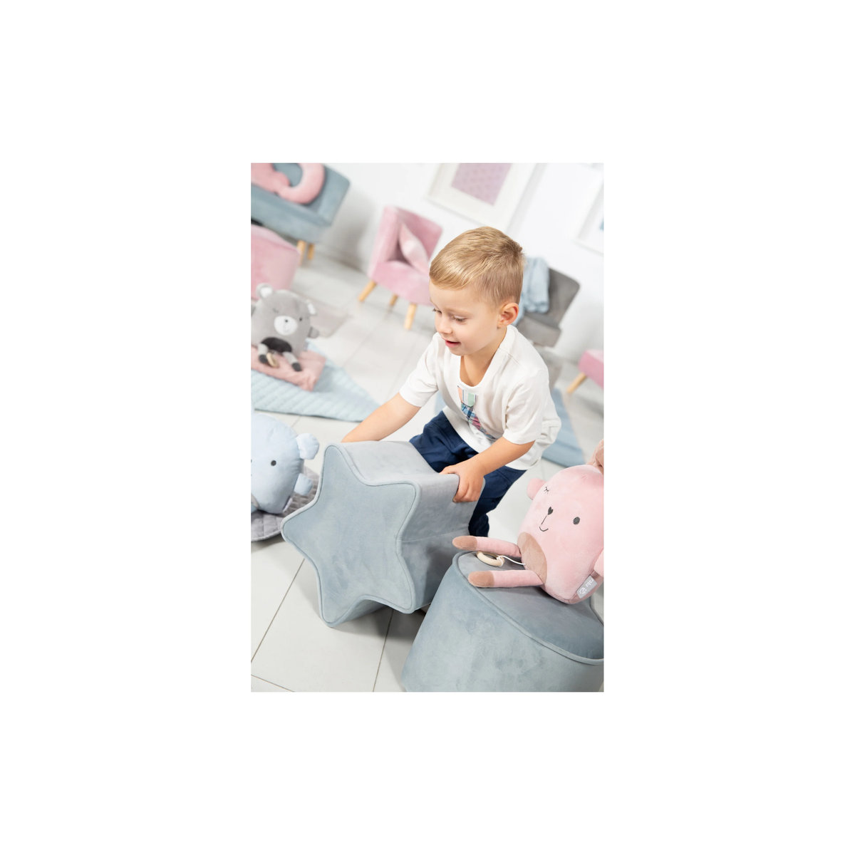 ROBA Kinderhocker in Sternform in Blau - Bild 2