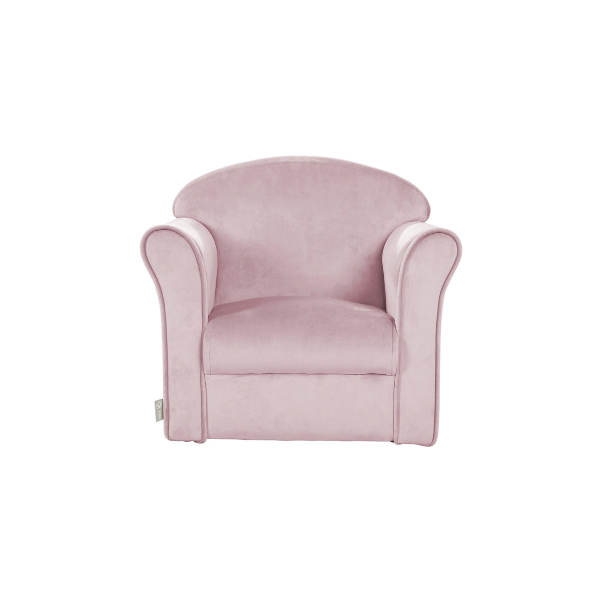 Roba Kindersessel mit Armlehnen aus Samt in Rosa, B/H/T: 49 x 39 x 43 cm - Bild 3