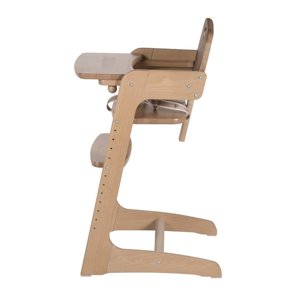 Roba Treppenhochstuhl Kid Up aus Buche Massivholz in Beige, B/H/T: 45 x 87,5 x 54 cm - Bild 3