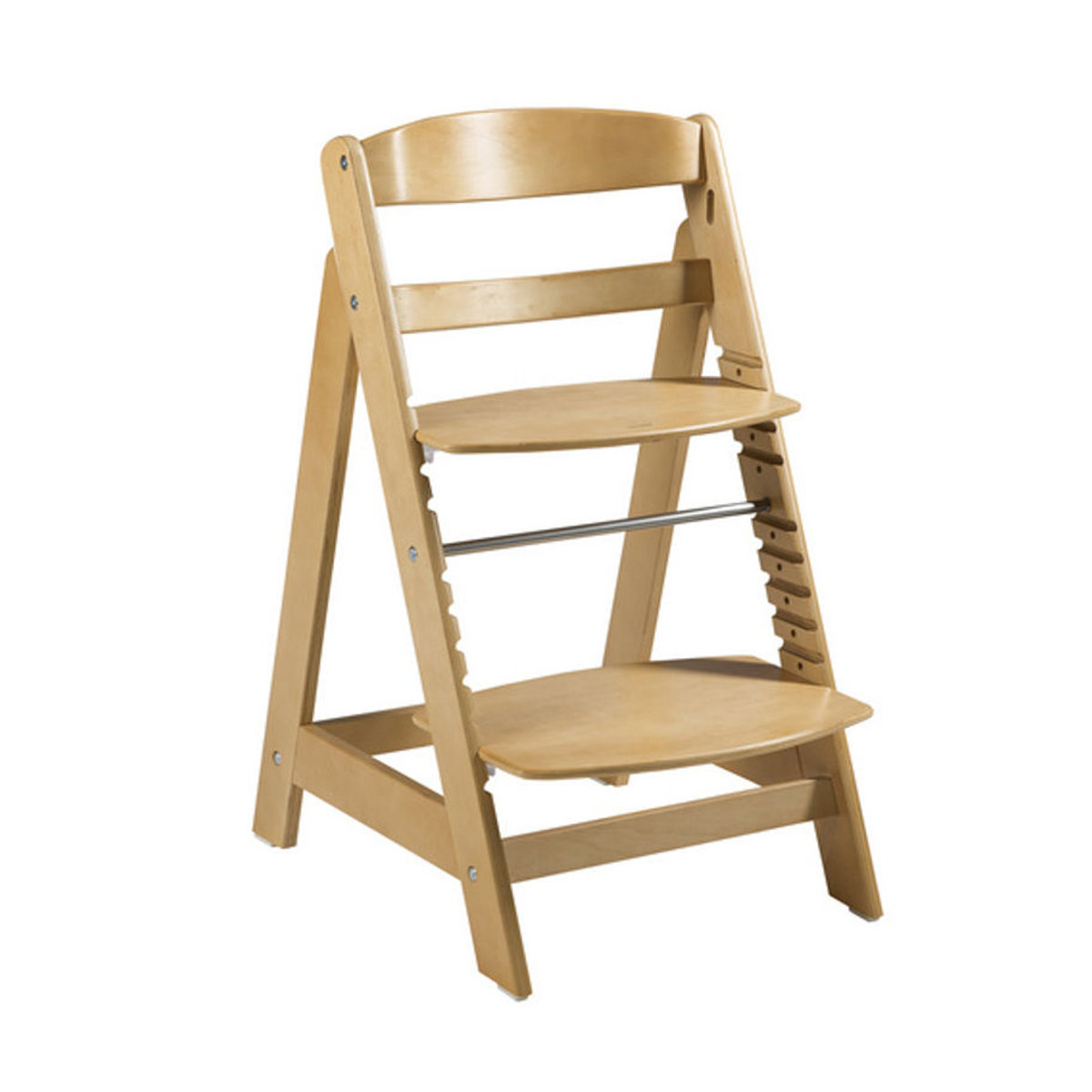 Roba Treppenhochstuhl Sit Up CLICK aus Holz in Beige, B/H/T: 44,5 x 80 x 54 cm - Bild 3