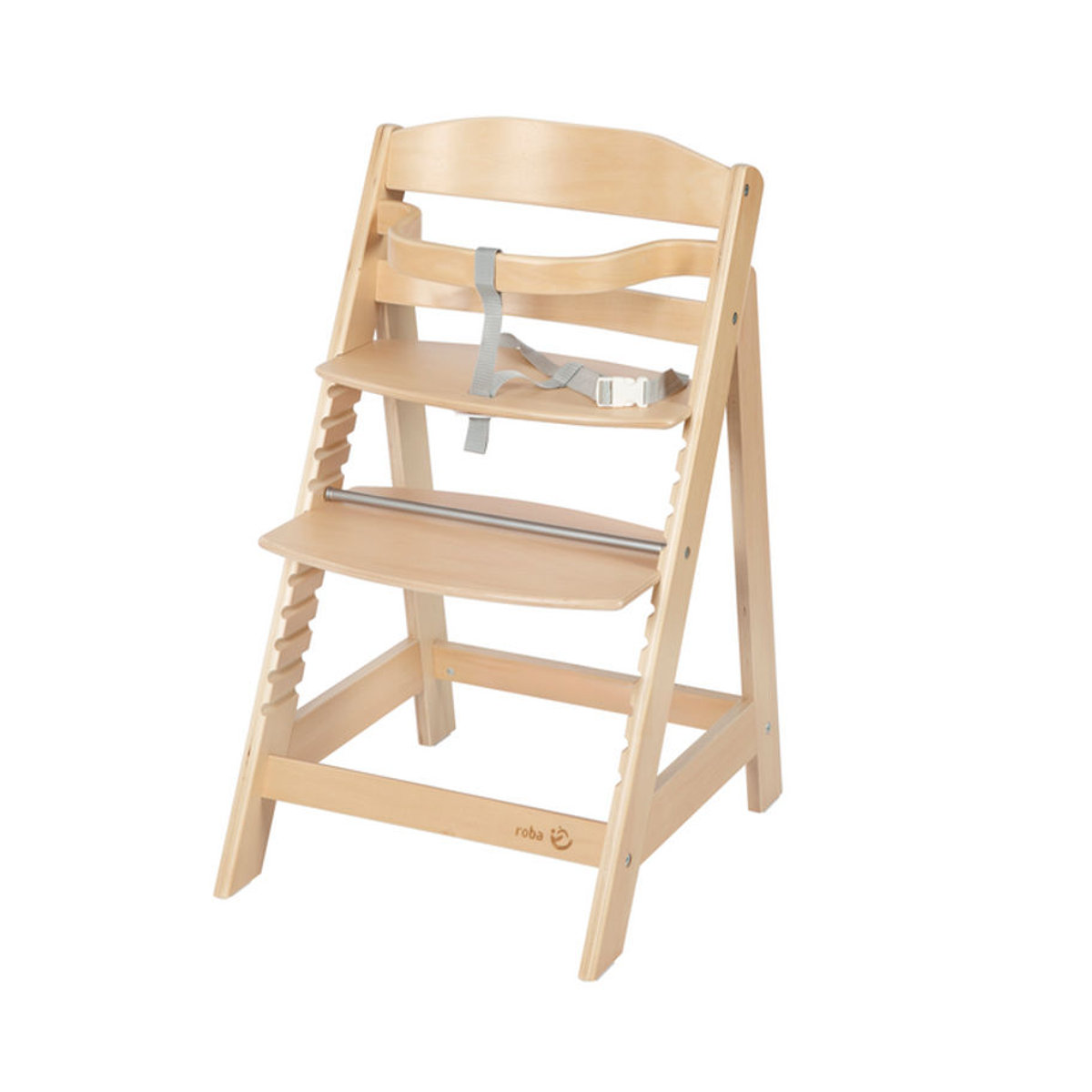 roba Treppenhochstuhl Sit Up III mitwachsend bis zum Jugendstuhl Holz Natur B/H/T: 44,5 x 80 x 54 cm - Bild 1