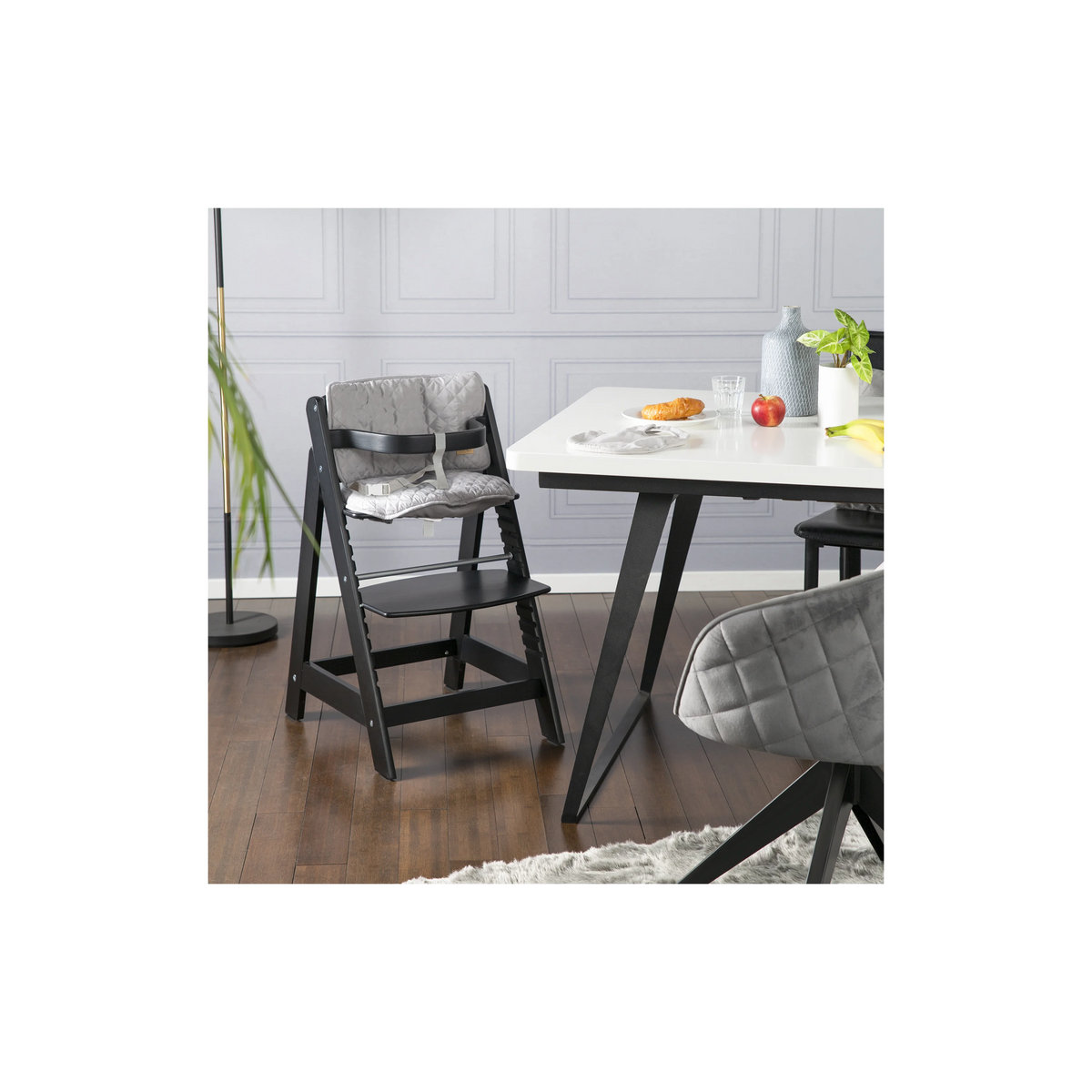 ROBA Treppenhochstuhl Sit Up in Schwarz, B/H/T: 44,5 x 80 x 54 cm - Bild 3