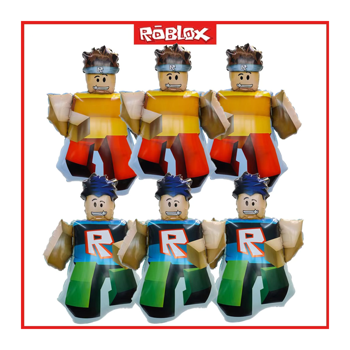 ROBLOX Folienballon Set für Kindergeburtstage, mehrfarbig, 2/4/6 Stück - Bild 5