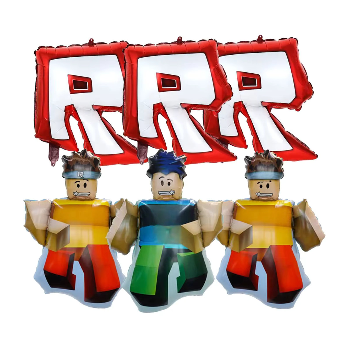 ROBLOX Folienballon Set für Kindergeburtstage, mehrfarbig, 2/4/6 Stück - Bild 7