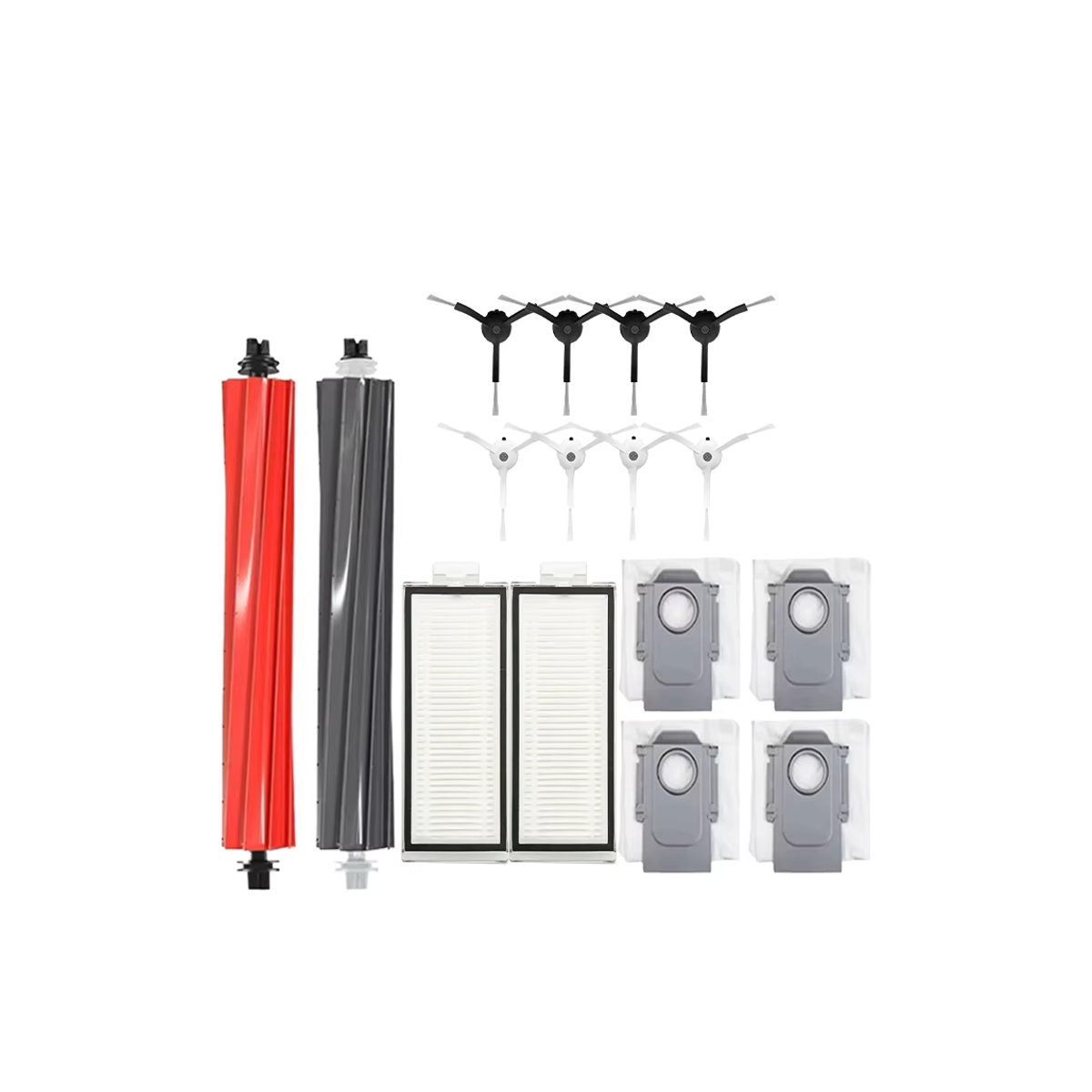 Roborock Ersatzteil-Set für Q5 Max+ und Q5 DuoRoller+ mit Hauptbürste, Seitenbürste, Hepa-Filter und Staubbeuteln in Bunt - Bild 3