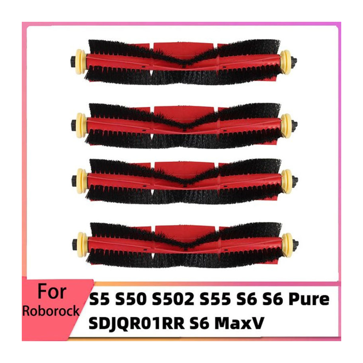 Roborock Hauptbürste für S5 S50 S502 S55 S6 S6 Pure E4 E2 E3 E5 E20 E25 E35 S65 1S in Rot - Bild 1