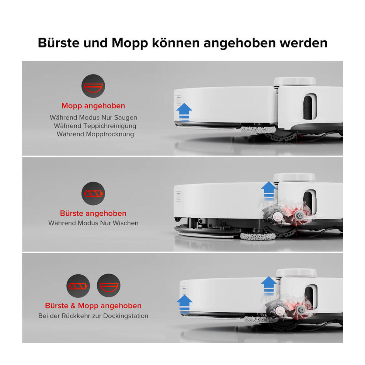 Roborock S8 MaxV Ultra Saugroboter mit Wischfunktion, Weiß, Generalüberholt - Bild 5