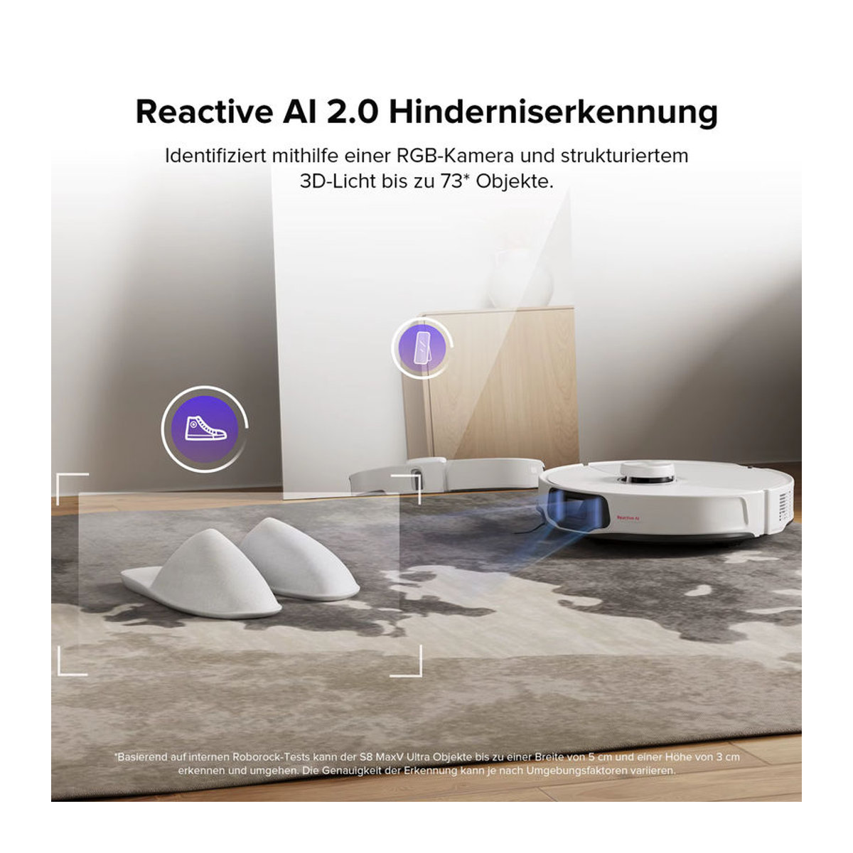 Roborock S8 MaxV Ultra Saugroboter mit Wischfunktion, Weiß, Generalüberholt - Bild 6