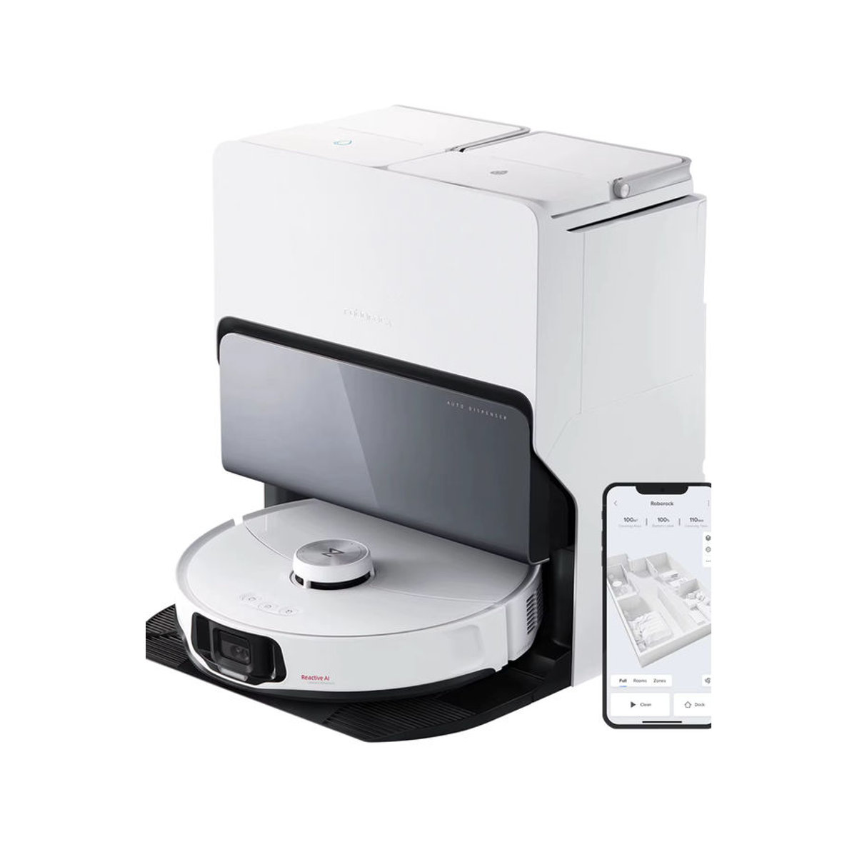 Roborock S8 MaxV Ultra Saugroboter mit Wischfunktion, Weiß, Generalüberholt - Bild 9