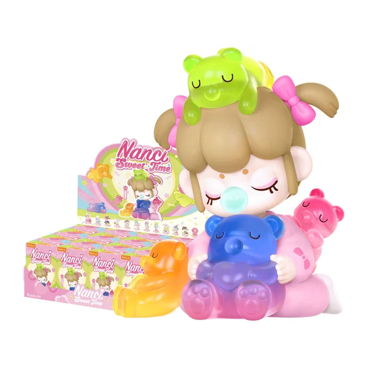 Robotime Nanci Sweet Time Blind Box Actionfigur als mehrfarbiges Sammlerstück aus Kunststoff zur Raumdekoration - Bild 1