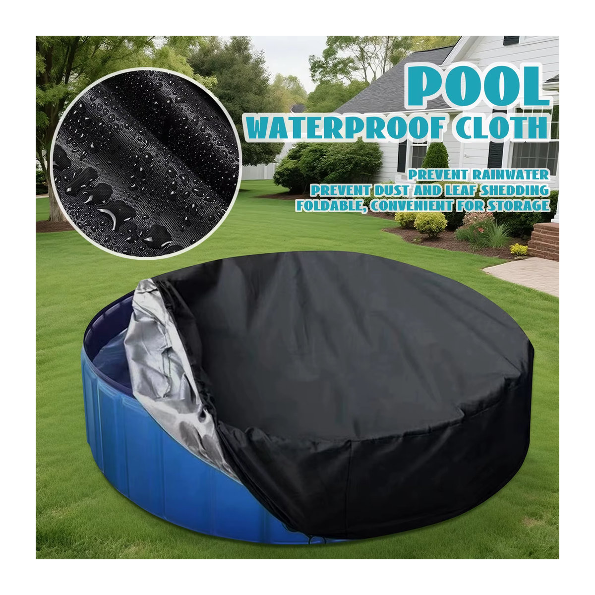 Robuste runde Solar-Poolabdeckung für oberirdische Pools und Whirlpools, Durchmesser: 183 cm - Bild 2