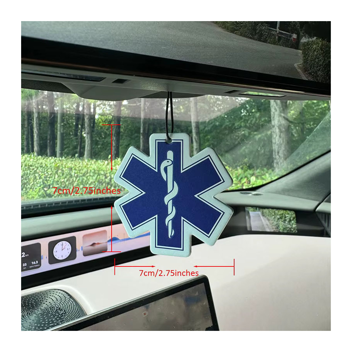 Rogue River Tactical Auto-Lufterfrischer Intercontinental Hotel Duft Blau mit Rückspiegelhalterung und Lüftungsclip - Bild 3
