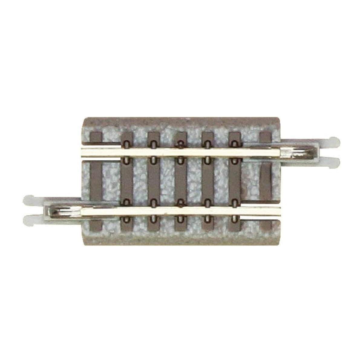 Rokuhan Z-Spur R030 Gerade Schiene 25mm 4 Stück Modellbahn-Gleis Maßstab 1:220 Neusilber-Schienen mit Bettung JDM - Bild 2