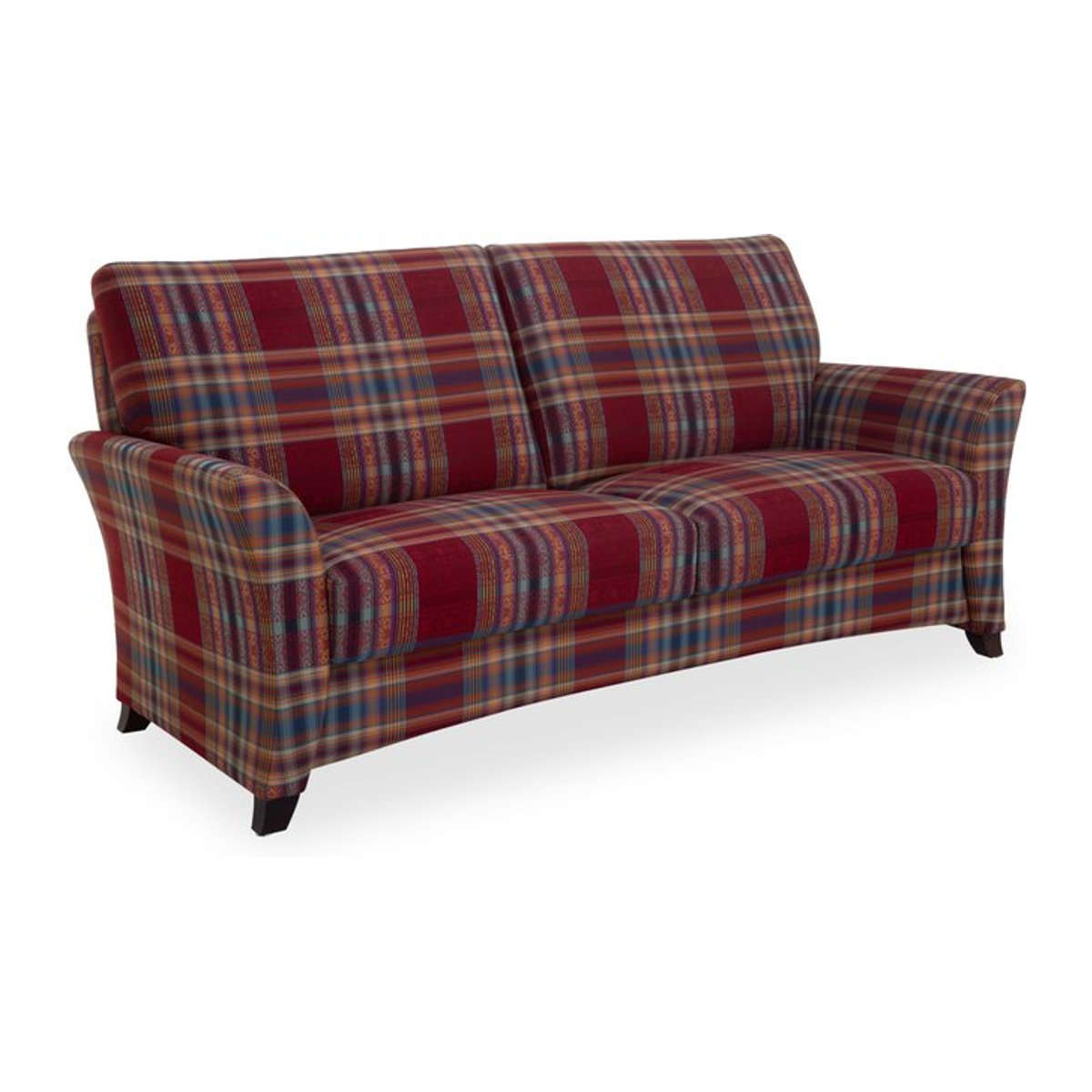 Rolf Benz Sofa SALCHING 2,5 Sitzer in Rot mit Stoffbezug und Holzgestell - Bild 1