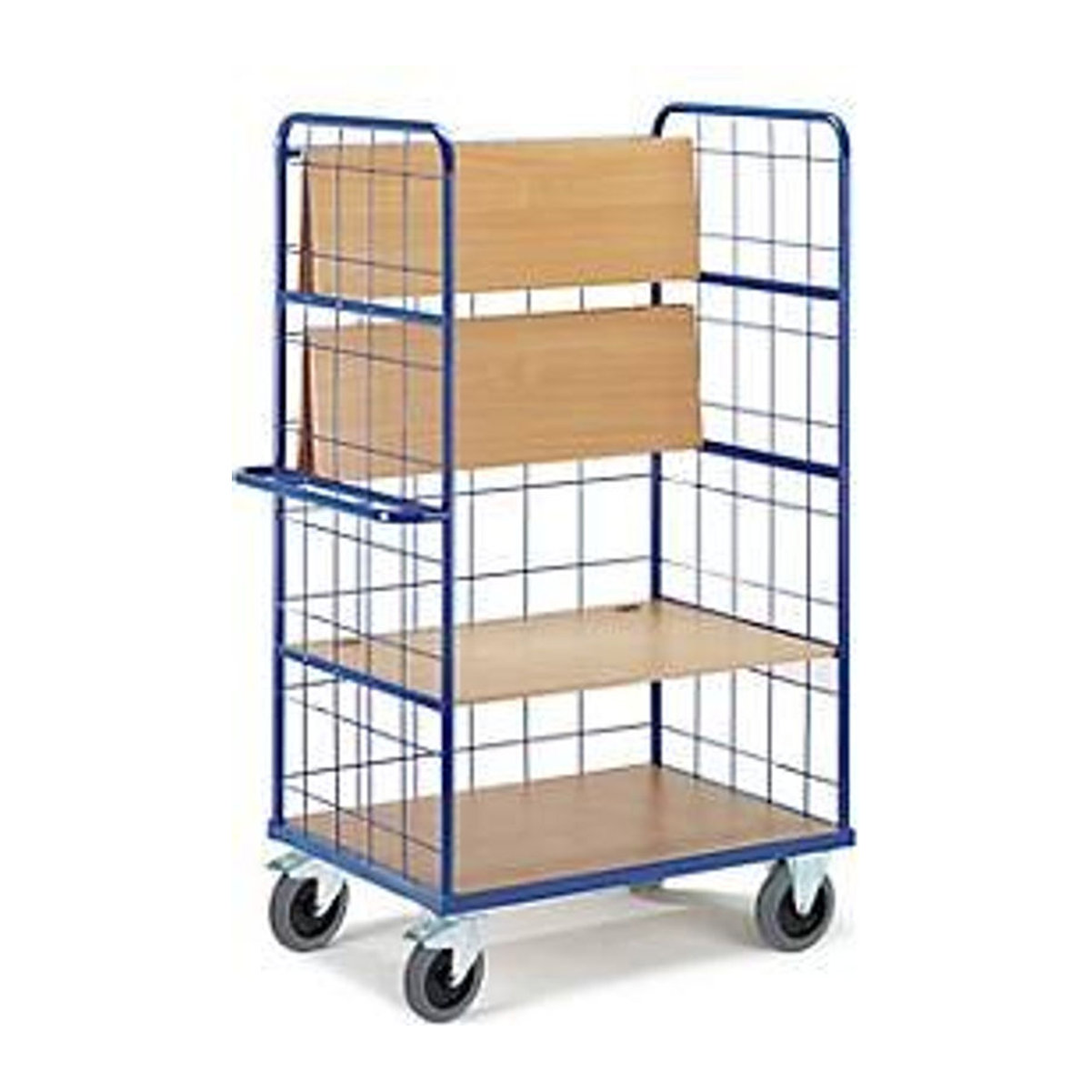 Rollcart Transportsysteme Etagenwagen AUG 17 klappbar aus Stahl pulverbeschichtet in Enzianblau - Bild 2